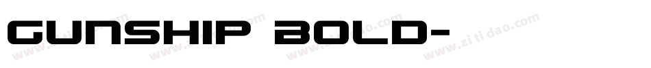 Gunship Bold字体转换